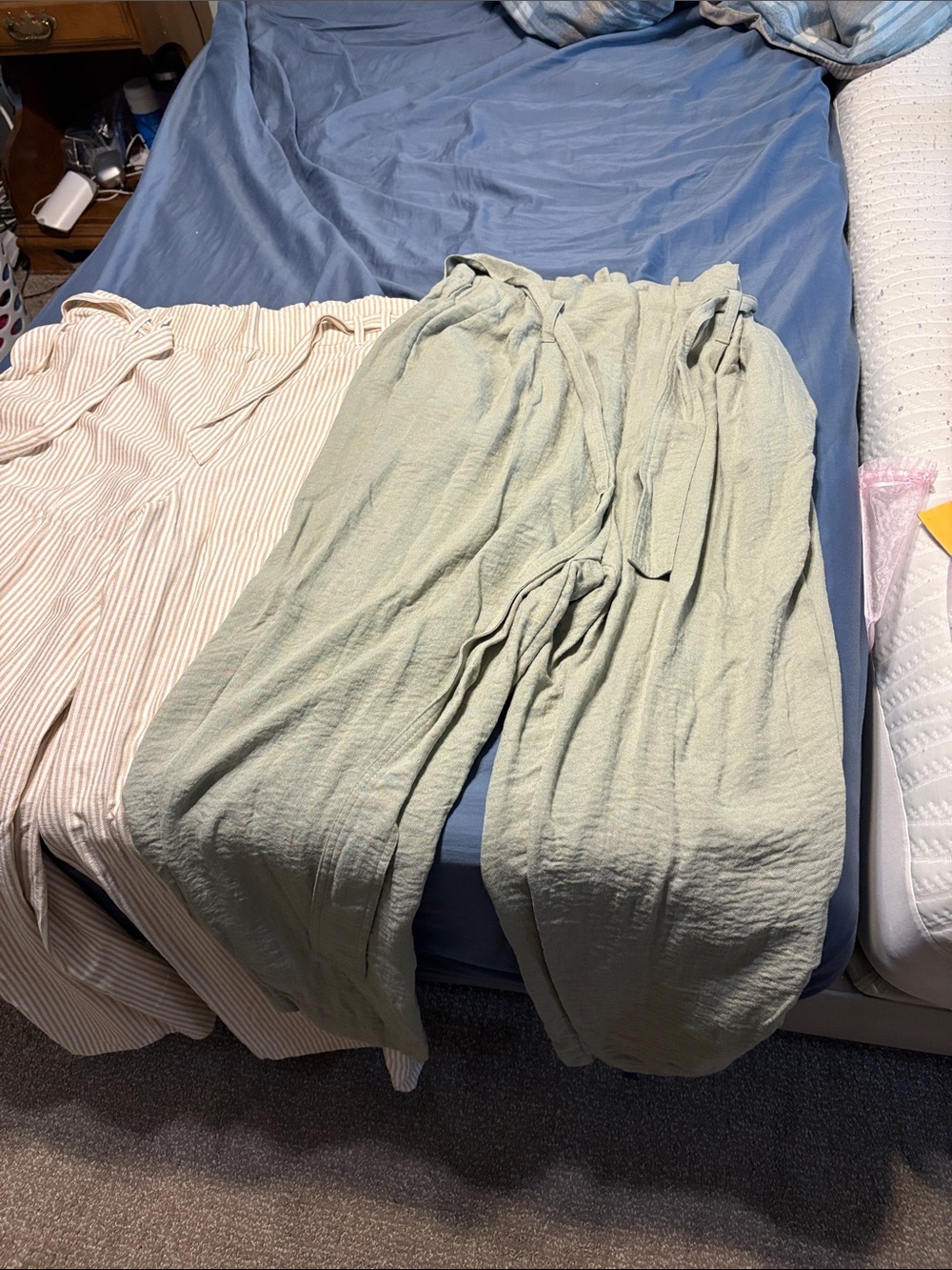 Striped Cream Pants/Maurice’s XL/a new day green  pants good condition large 2 - Picture 11 of 12